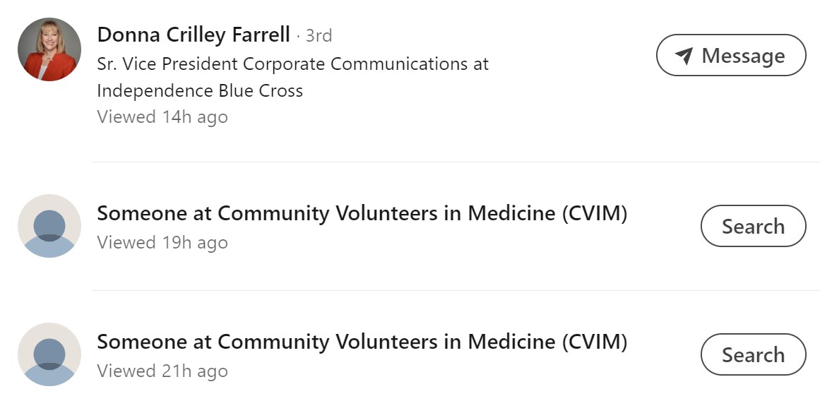 The communications director is aware of me.