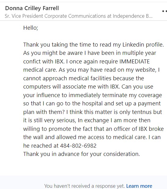 The communications director is aware of me.